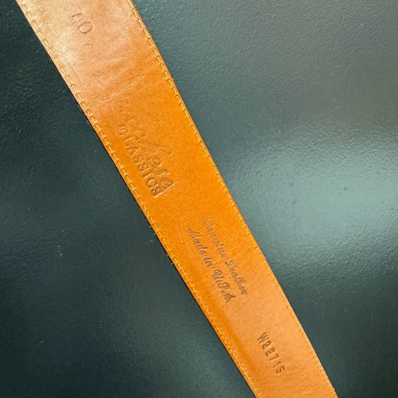 Lucchese men’s belt with abalone sterling silver made in Mexico large buckle - Picture 8 of 10